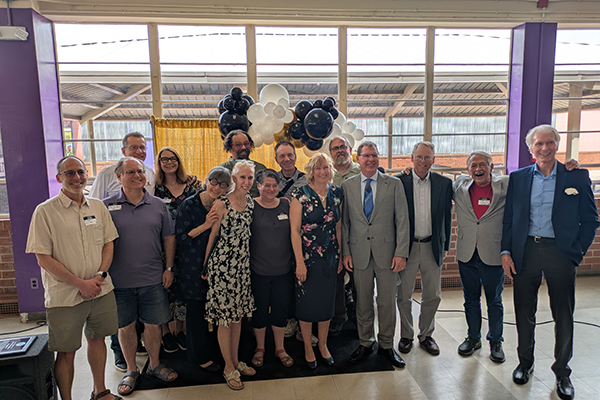 Alums return to enjoy brunch in recognition of Dr. John Hosmer and his contribution to UHS community